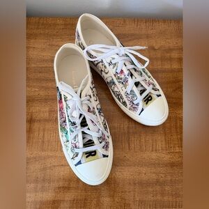 Like new, Christian Dior Women's Walk’n’Dior Multicolor Floral Sneakers